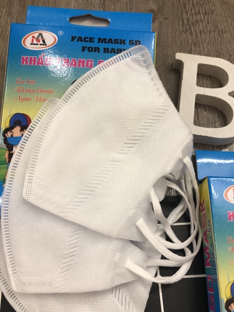 Hộp 10 khẩu trang 5D Mask kid cho bé ( Nam Anh)