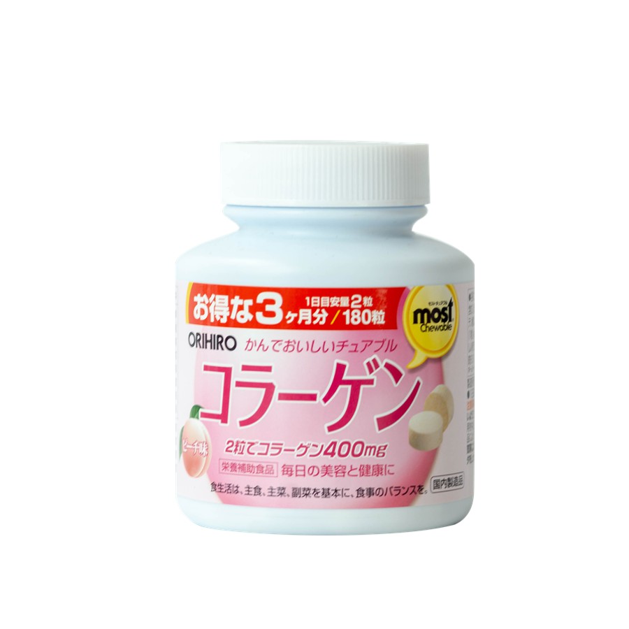 Viên nhai bổ sung Collagen Orihiro Most Chewable 180 viên