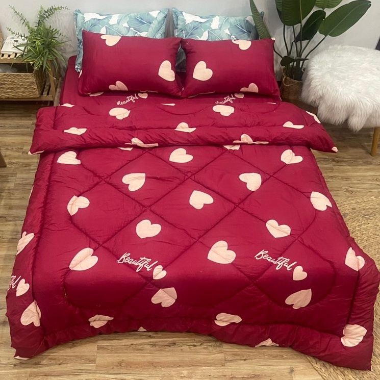 Chăn Phao Cotton Boly , Có Sét 4 Món Mẫu Mới Hot 2022