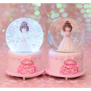 Quả Cầu Tuyết Thiên Thần Có Nhạc Phun Tuyết