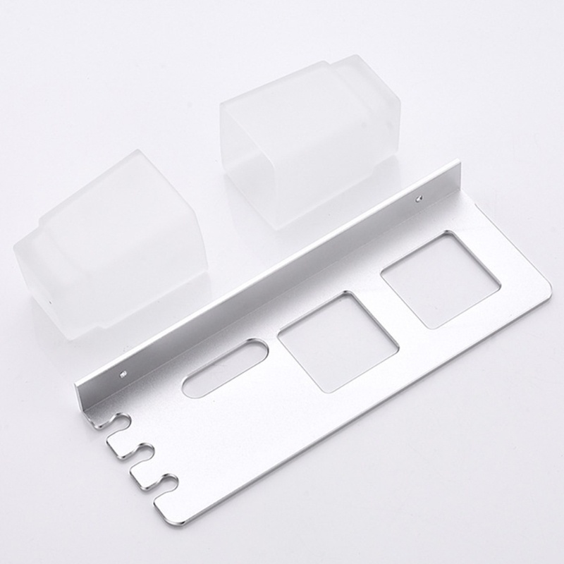 QQ Giá Đỡ Bàn Chải Đánh Răng / Cốc Súc Miệng Đôi Tiện Dụng Cho Phòng