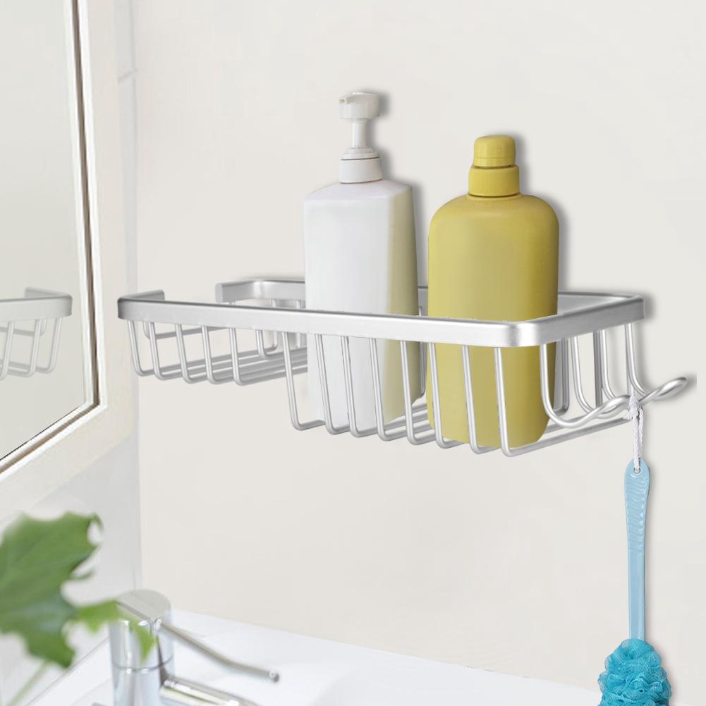 Rack Mounted Alloy Storage Aluminum Kitchen Bathroom Shelf