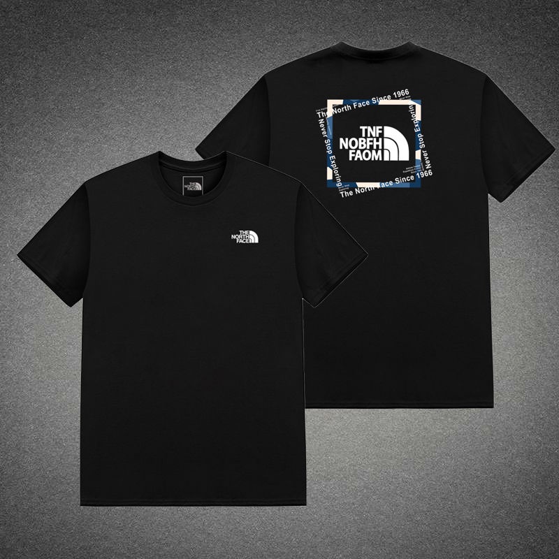 North face Áo Thun Nam Tay Ngắn Cổ Tròn Có In Hình Thời Trang Phong Cách