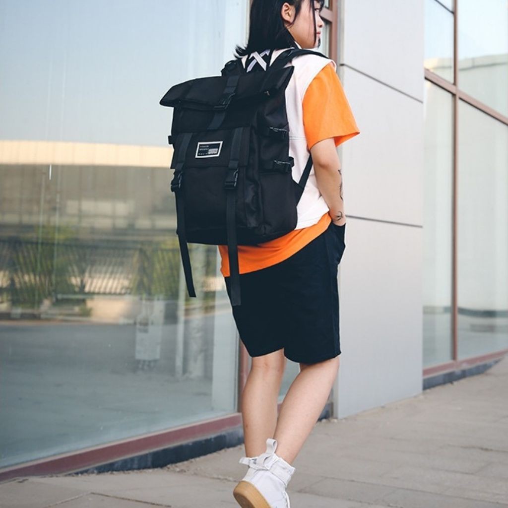 Balo Nam Nữ Thời Trang Đi Học Đi CHơi Ulzzang Basic Có Ngăn Đựng Laptop - Balo Du Lịch