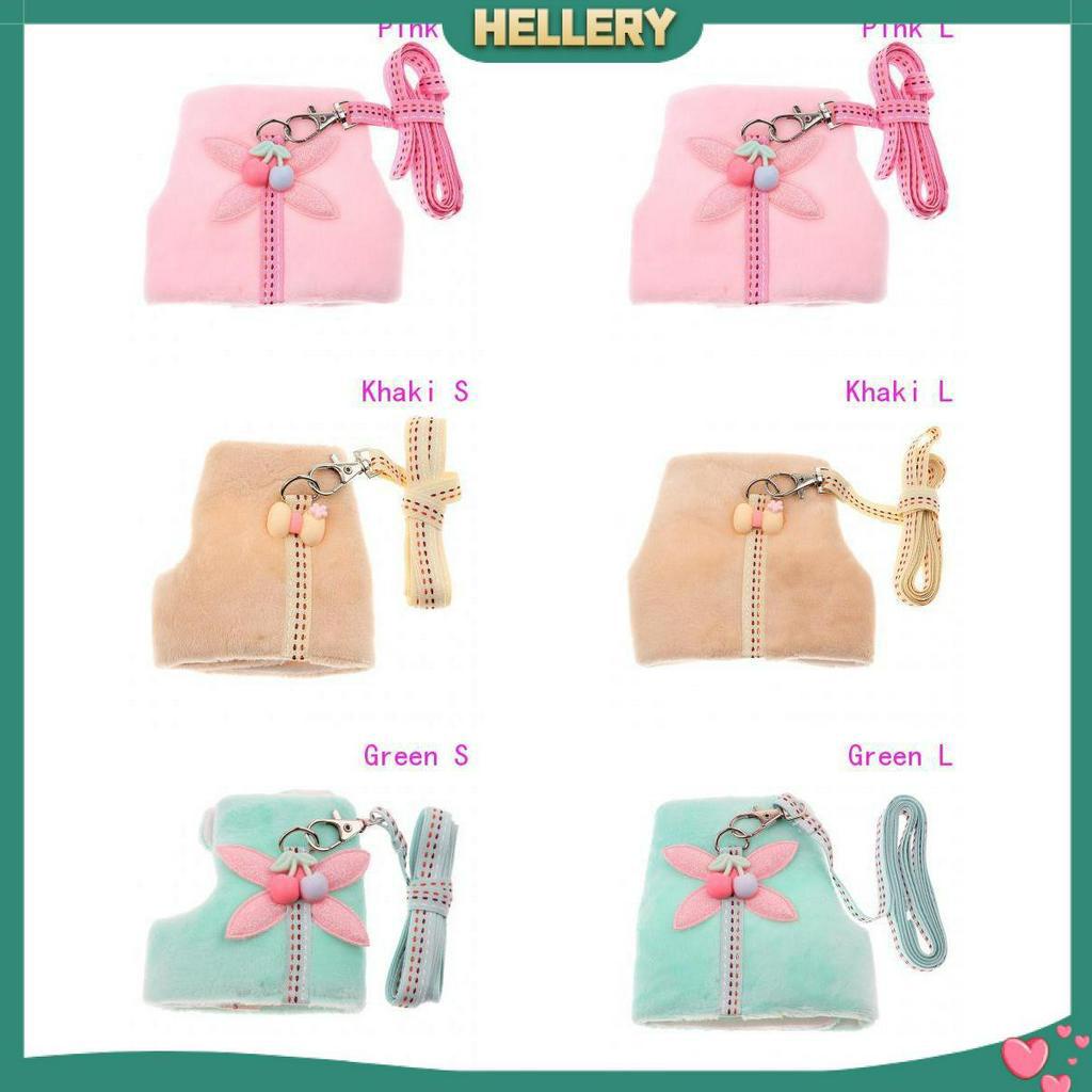 Bộ Dây Đai Và Dây Dắt Bằng Vải Cotton Cho Chuột Hamster / Heo Guinea