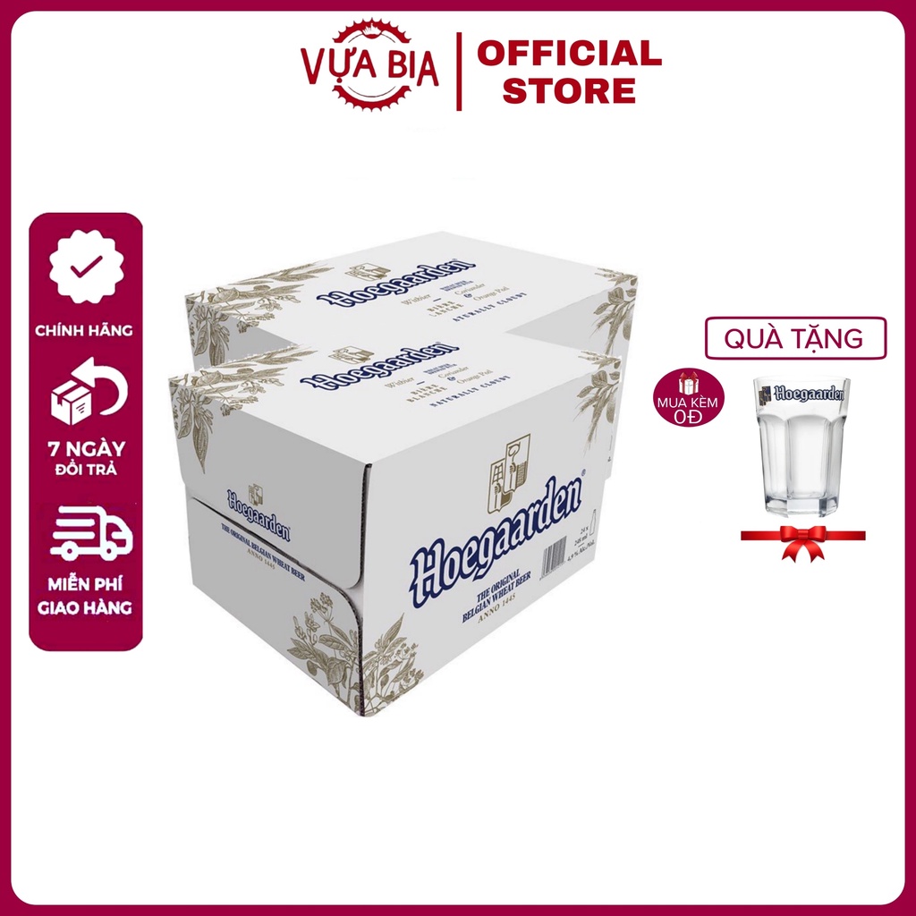 COMBO 2 THÙNG HOEGAARDEN WHITE 12 LON 500ML