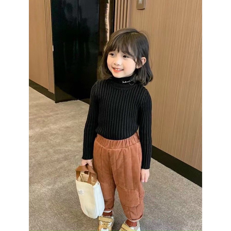 Áo len cổ lọ cho bé