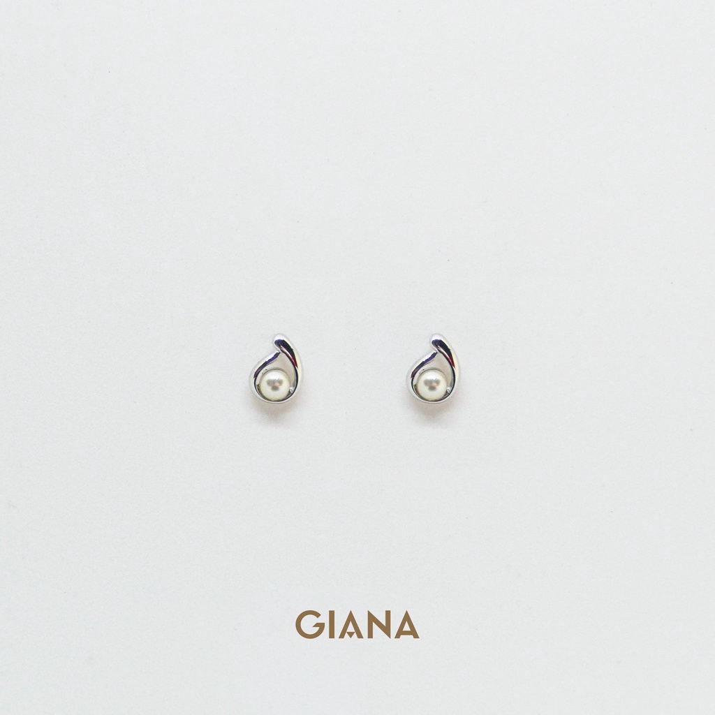 Bông tai ngọc trai nhân tạo hình giọt lệ, siêu xinh SP02 - Giana Jewelry