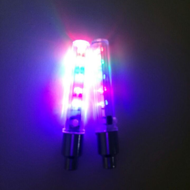 [TẶNG KÈM 6 PIN] Bộ 2 Đèn Led 5 Bóng Gắn Van Bánh Xe Đạp/Xe Máy/Ô tô-❤star Đèn LED gắn van bánh xe 5 bóng ▲▲ YKD