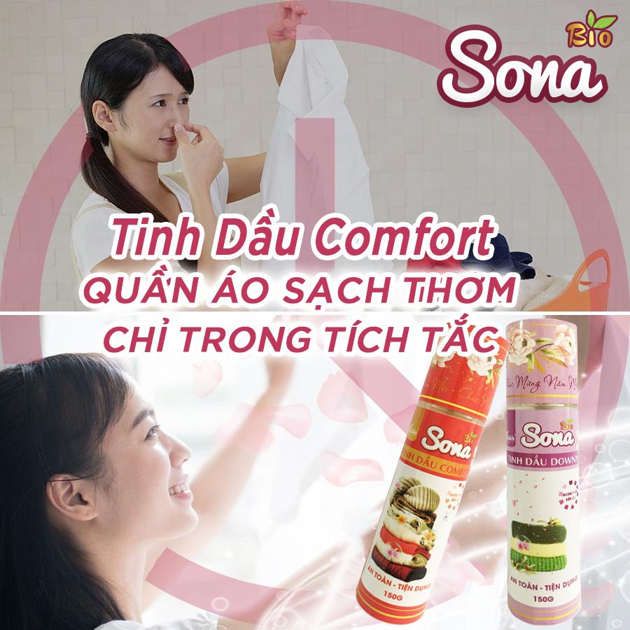 Combo 2 chai Xả Vải Khô SONA 150ml Hương Comfort BaBy