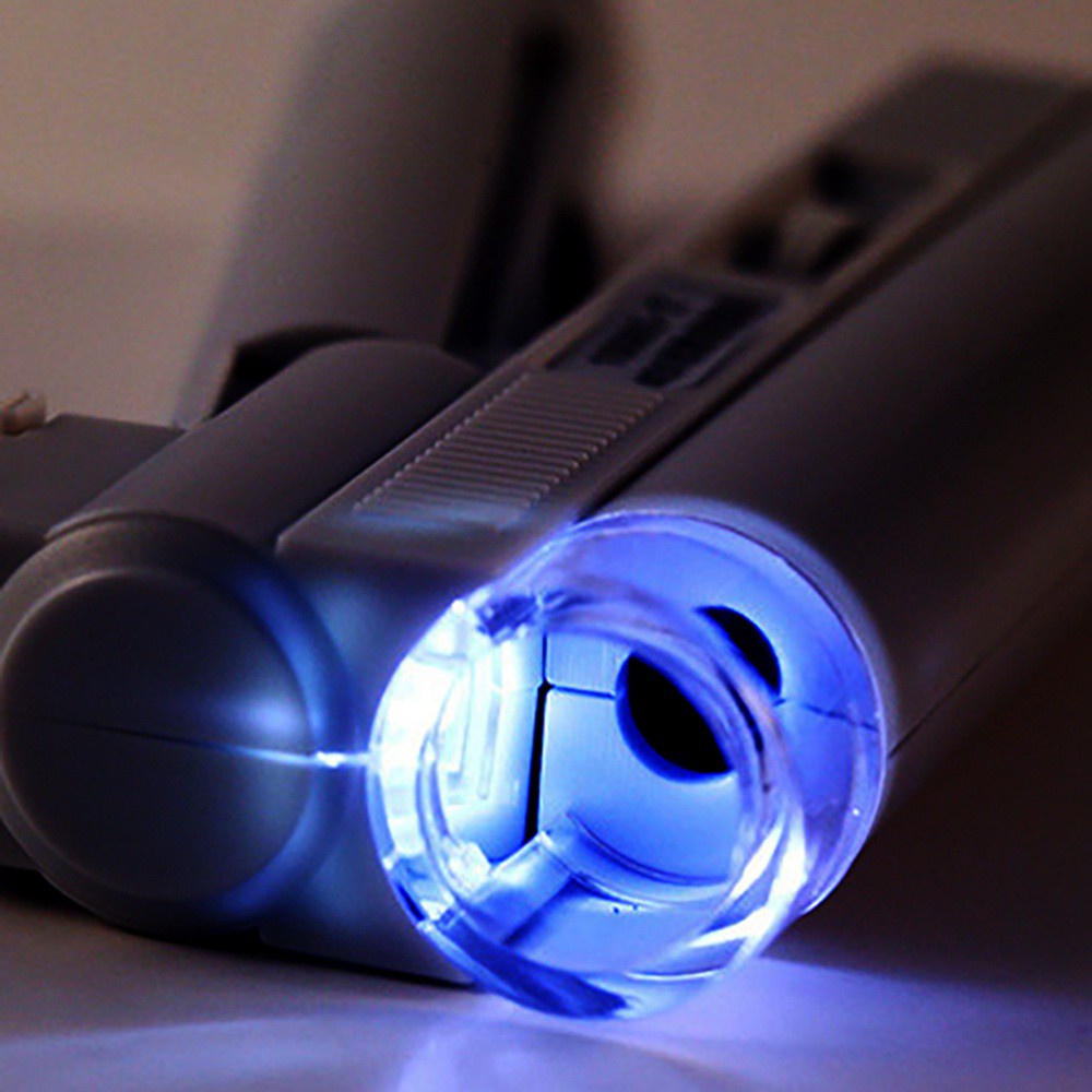 Kính hiển vi bỏ túi nhỏ gọn phóng đại gấp 40 / 80 / 100 lần có đèn led tiện lợi