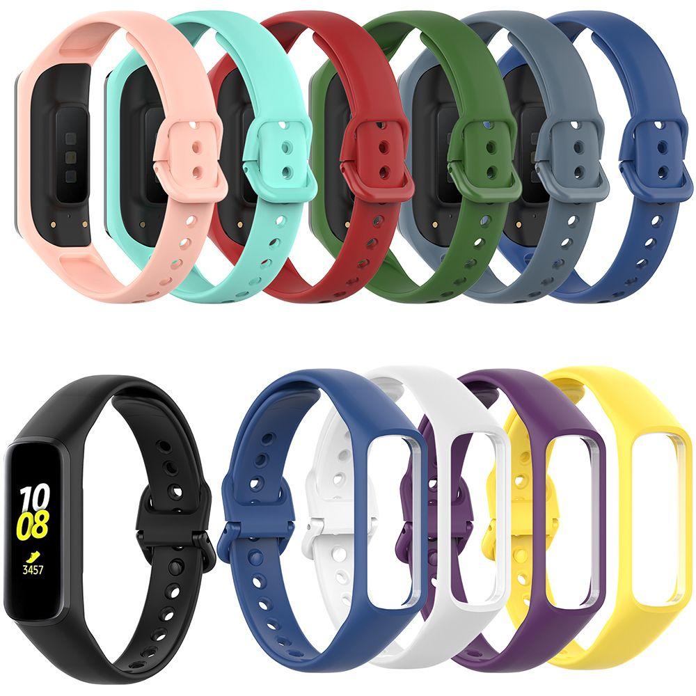 JONYE Dây Đeo Thay Thế Chất Liệu Silicon Màu Trơn Cho Samsung Galaxy Fit-e R375