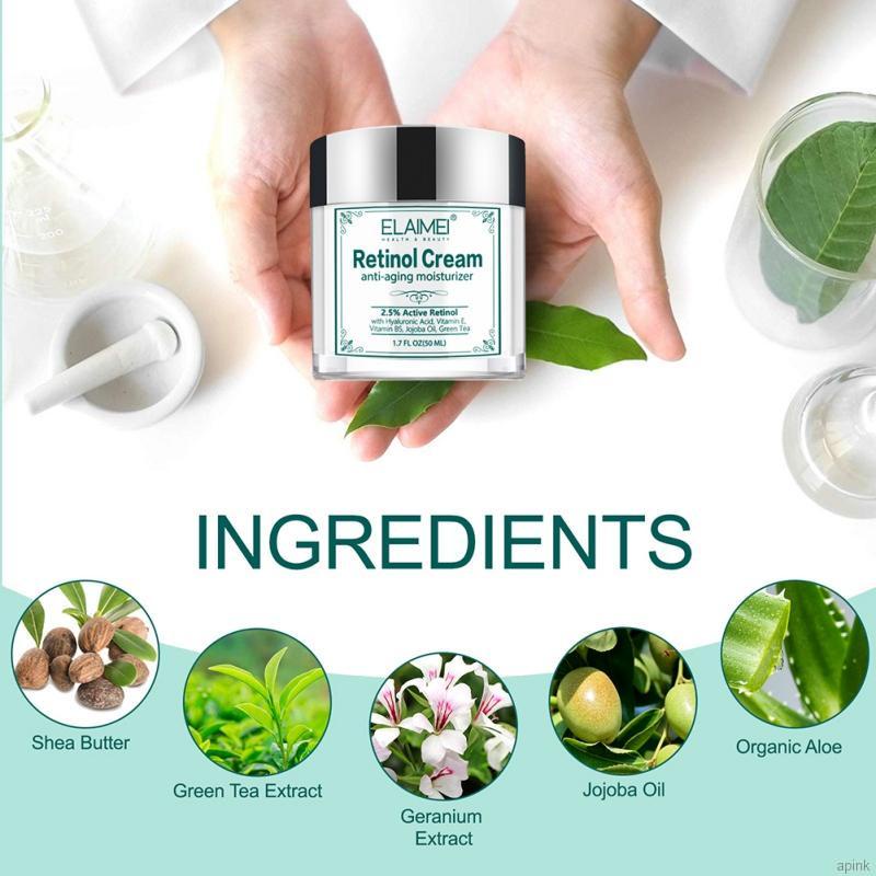 Kem Dưỡng Da Mặt 50ml Chứa Vitamin Retinol Làm Trắng Dưỡng Ẩm Chống Lão Hóa