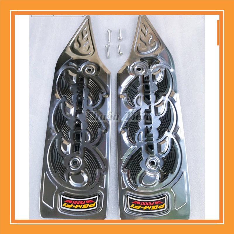 LÓT CHÂN TRƯỚC AIR BLADE 2011 INOX KHÔNG BÉN, KHÔNG SÉT, HOA VĂN CAO SU NỔI KHÔNG TRƠN