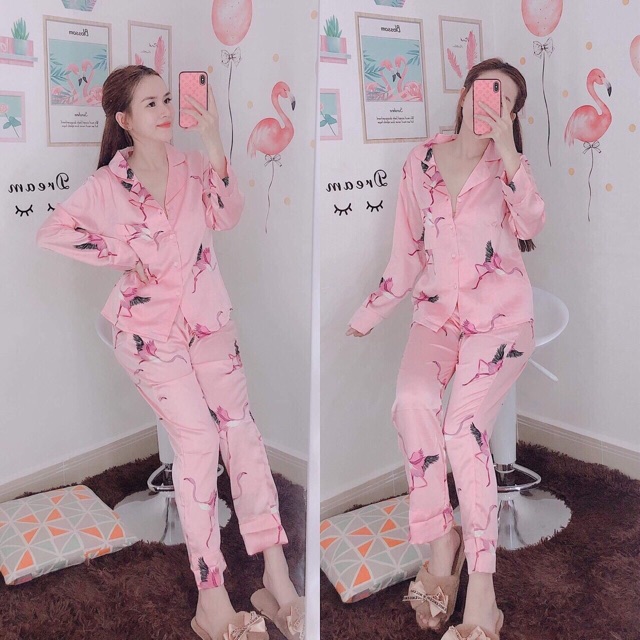 Bộ Pijama lụa cao cấp