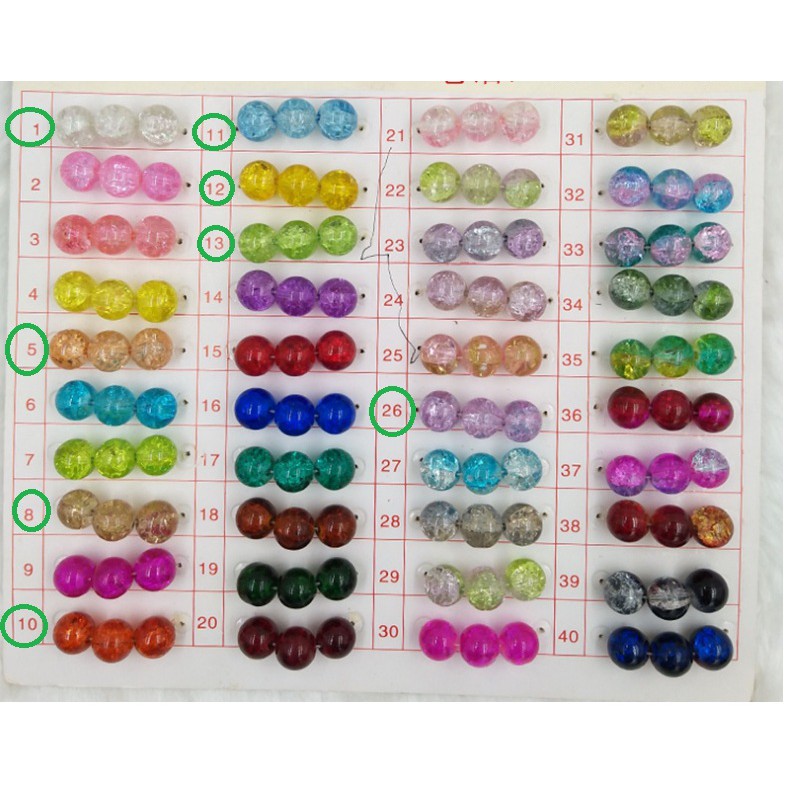 Đá tuyết 10ly 1 dây 40-42 viên