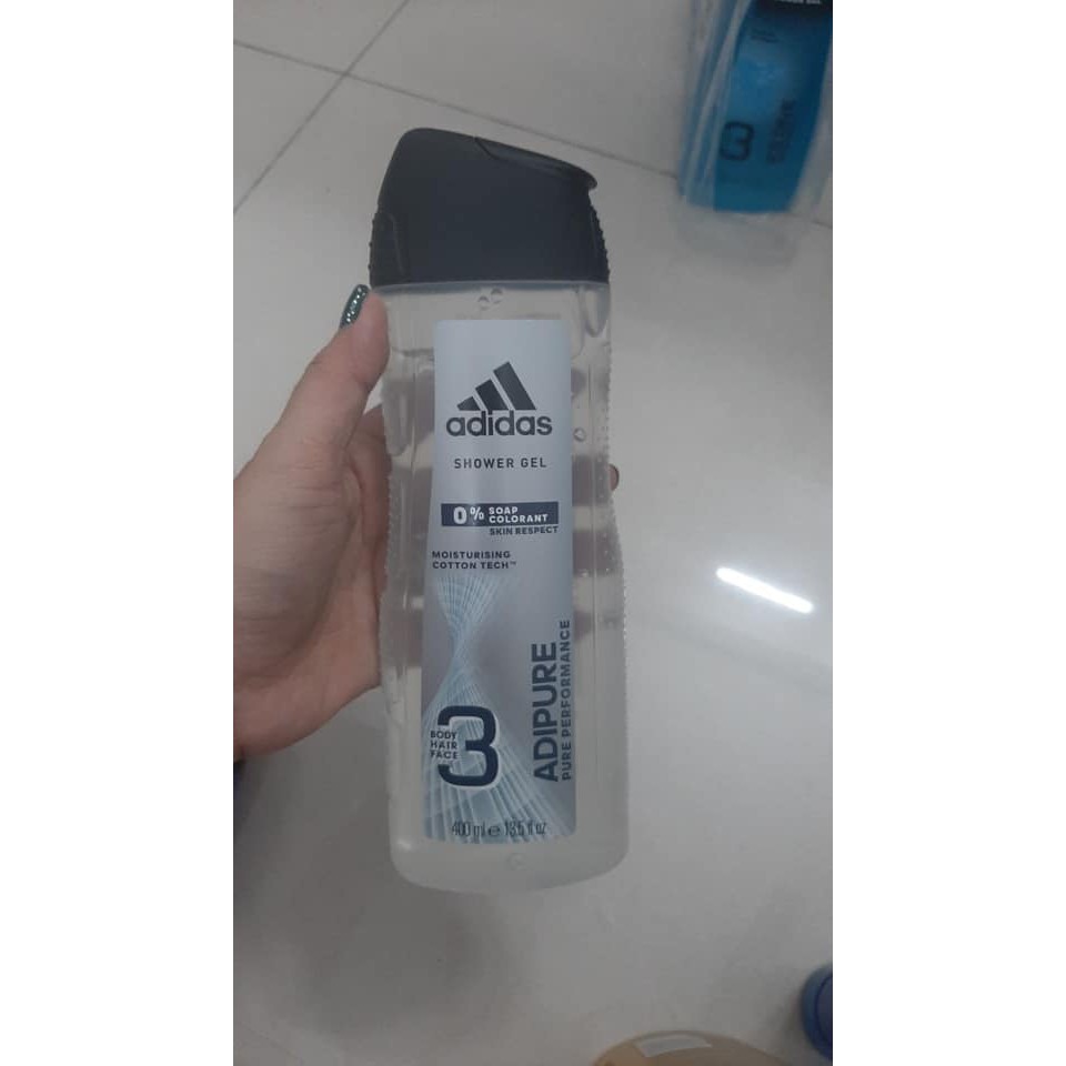 SỮA TẮM ADIDAS NAM 3 IN 1 Body, Hair,Face 400ml