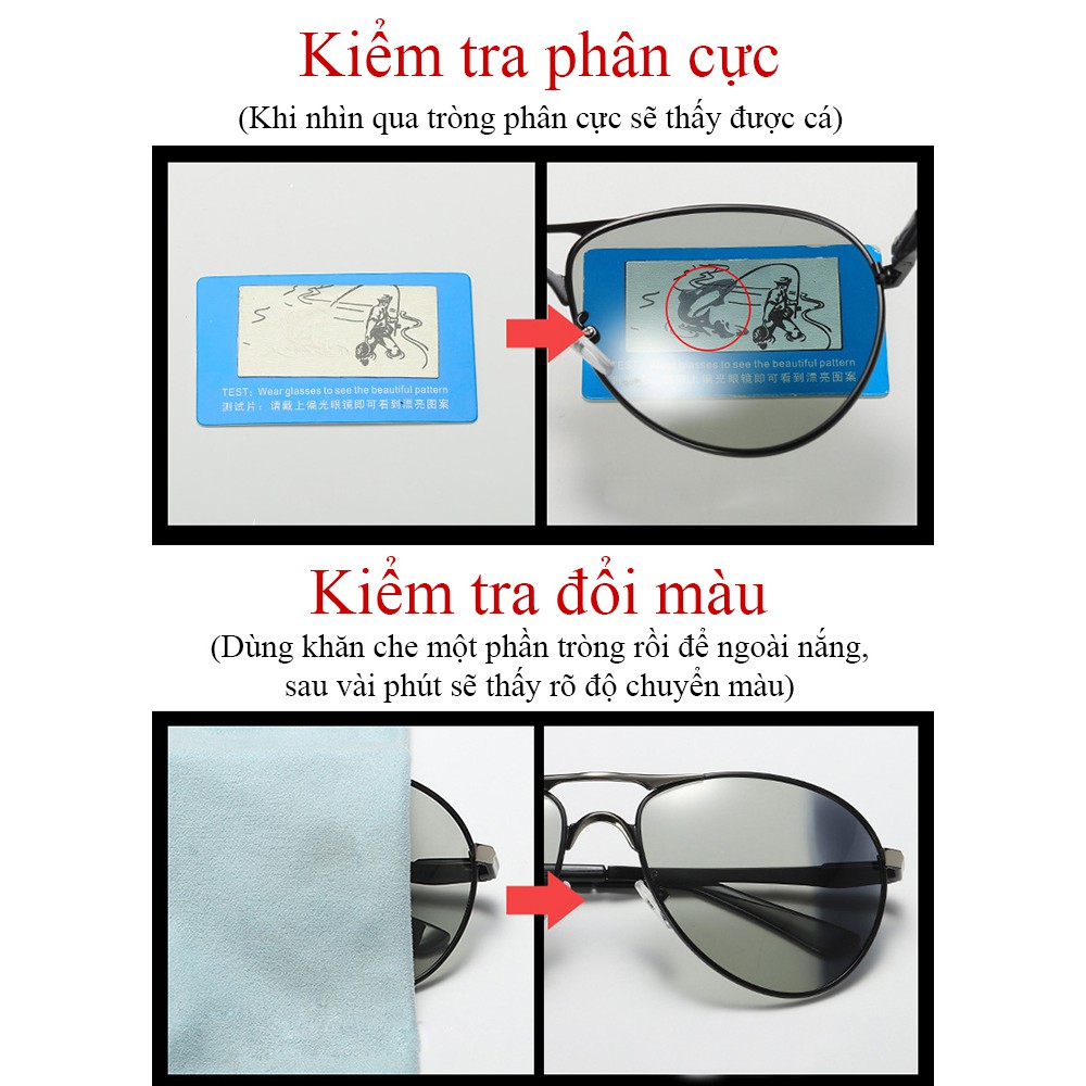 Mắt kính phân cực đổi màu A8722 - NVfashion | BigBuy360 - bigbuy360.vn