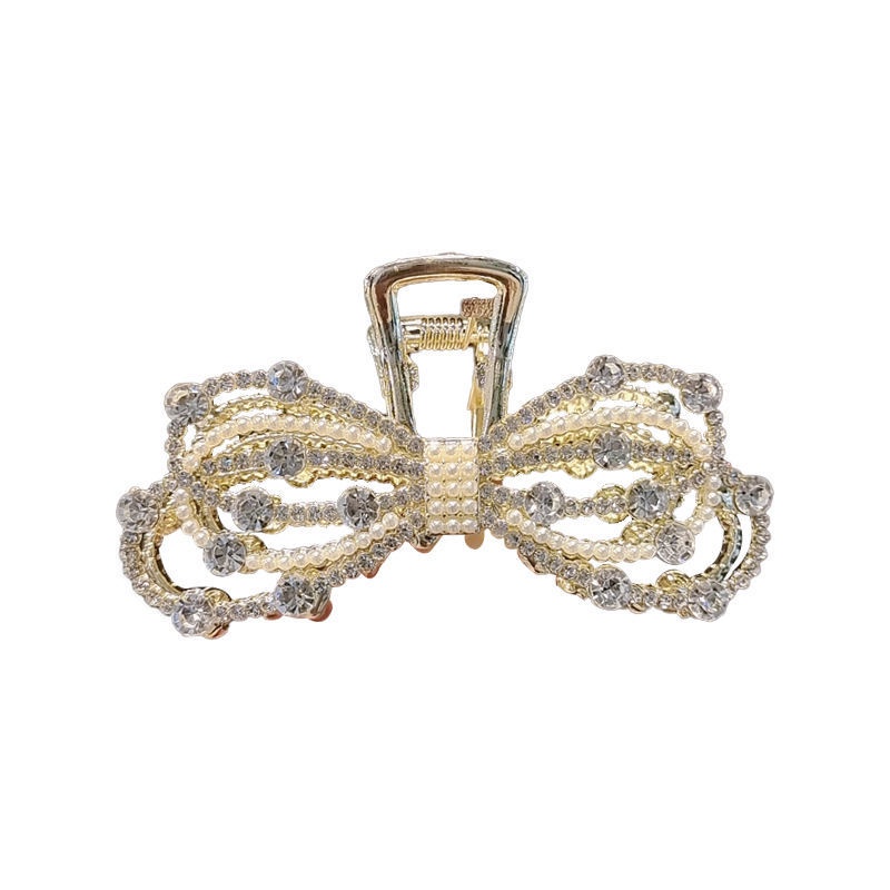 Kẹp Tóc Đính Đá Và Ngọc Trai Thời Trang Hàn Quốc Cho Nữ