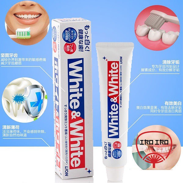 [Giao hàng HCM - 4h ] Kem đánh răng White & White nội địa Nhật Bản