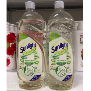 Nước rửa chén bát chai Sunlight Extra thiên nhiên Muối khoáng & Lô hội 750g
