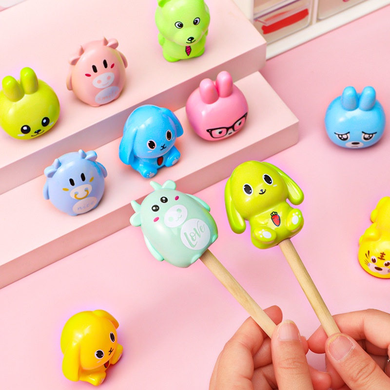 Cartoon Animal Series Pencil Sharpener Elementary School Student Mini Pencil Pencil Sharpener Kindergarten Children Stationery Pencil Shapper