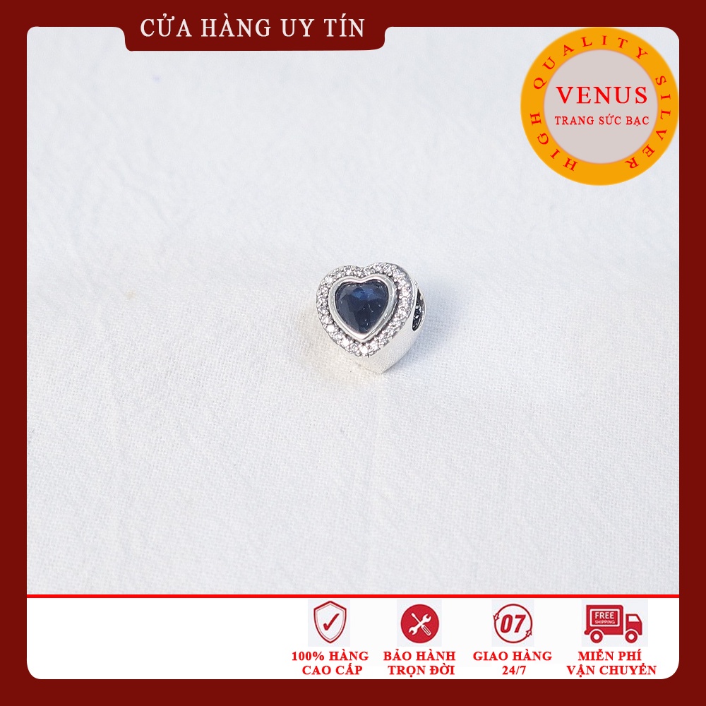 Bộ sưu tập charm xanh đậm- Bạc 925 cao cấp- Mã sản phẩm VENUSTH2