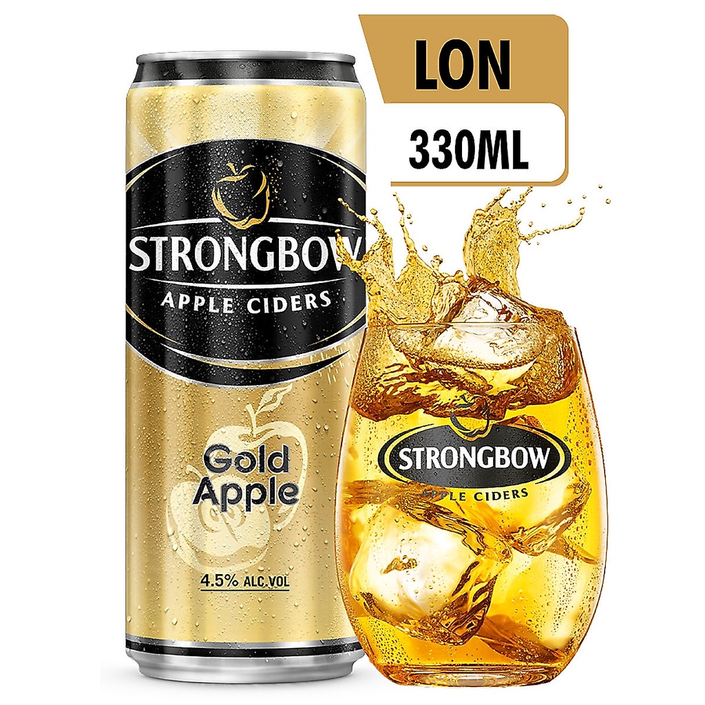 [GIAO NHANH 1H] Nước táo lên men Strongbow thùng mix 4 vị 24 lon x 330ml