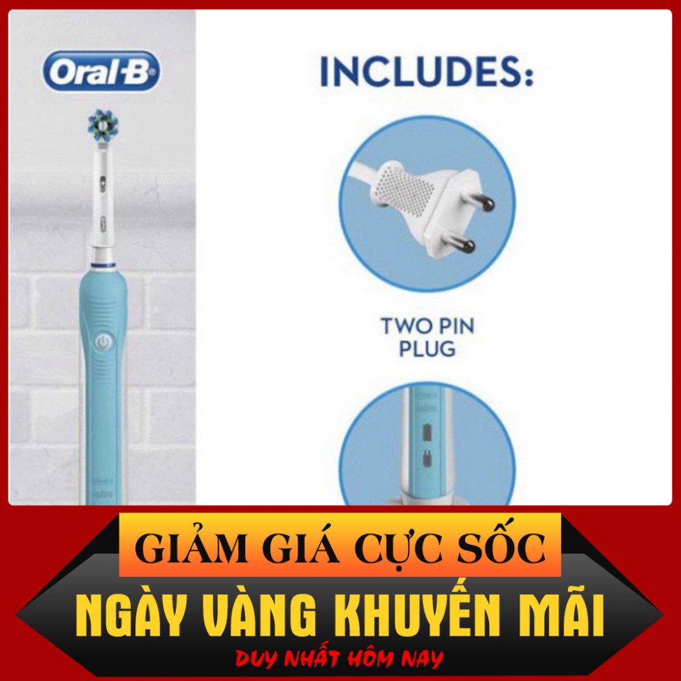 HẠ GIÁ [FREESHIP 70K] Bàn chải điện Oral-B Pro 600 700 2000 2500 - Made in Germany (đủ bill) HẠ GIÁ