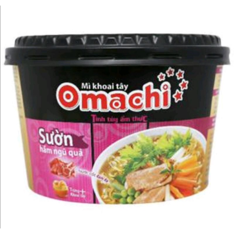 Mì omachi  sườn hầm ngủ quả thùng 12 tô