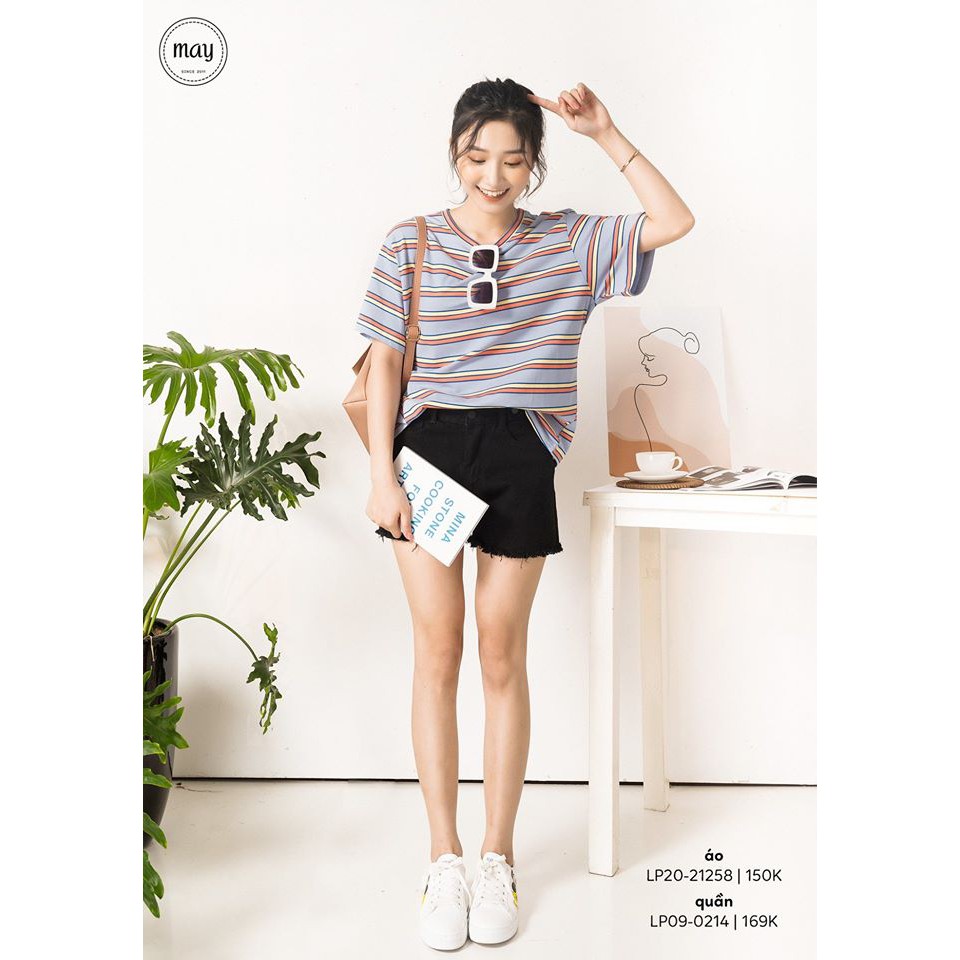 Áo phông oversize kẻ  #9011
