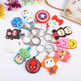 Móc khóa silicon nhiều hình kute 3,5cm