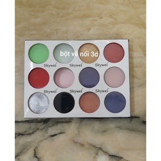 Bột vẽ nổi 3D hộp 12 màu Skywei