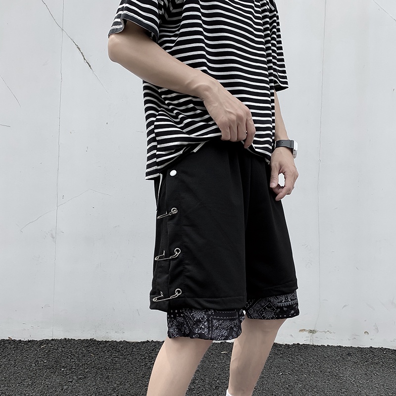 Quần short thể thao phong cách hip hop Hàn Quốc thời trang cho nam