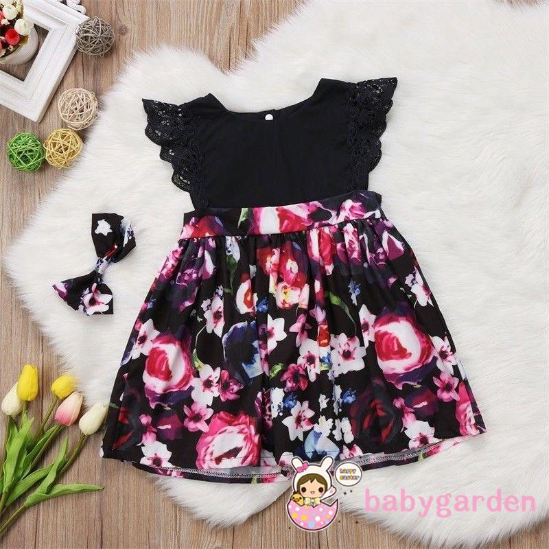 Baby Girl Sister Matching Floral Jumpsuit Romper Dress Outfits Set