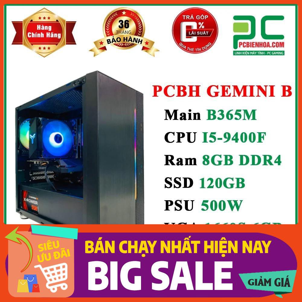 Máy tính PCBH-08 (i5-9400F/B365/8GB/120G/1660S/600W) TẶNG BÀN DI CHUỘT GAMING