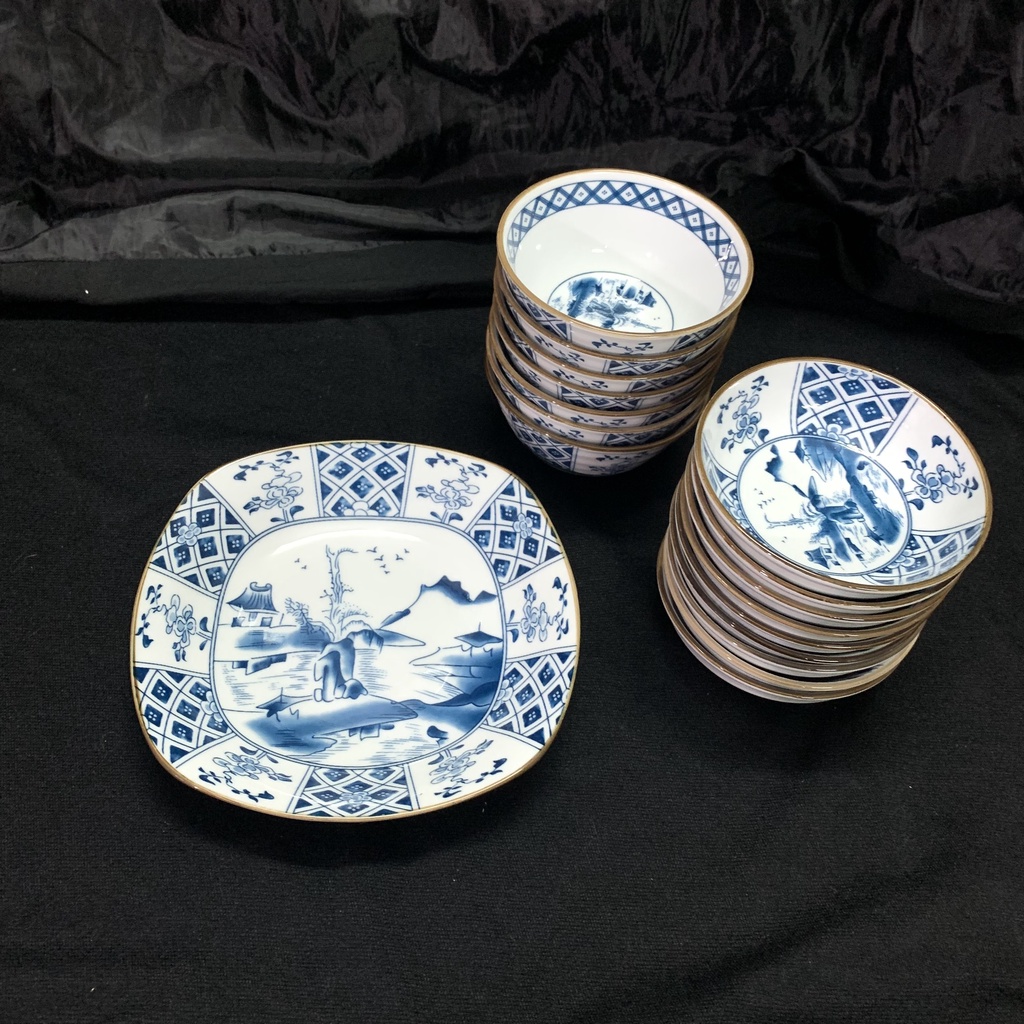 [6 size] Đĩa sứ DECOR Sơn Thủy - OHOHO HOME