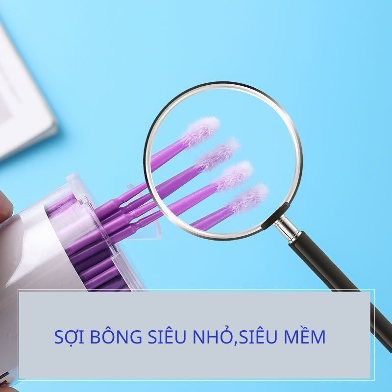 [100 que/1hop] Tăm bông bôi te,nối mi,đính đá răng