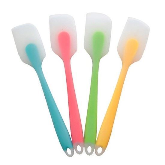 Spatula phới trộn bột, phới dẹt silicon, cây vét bột