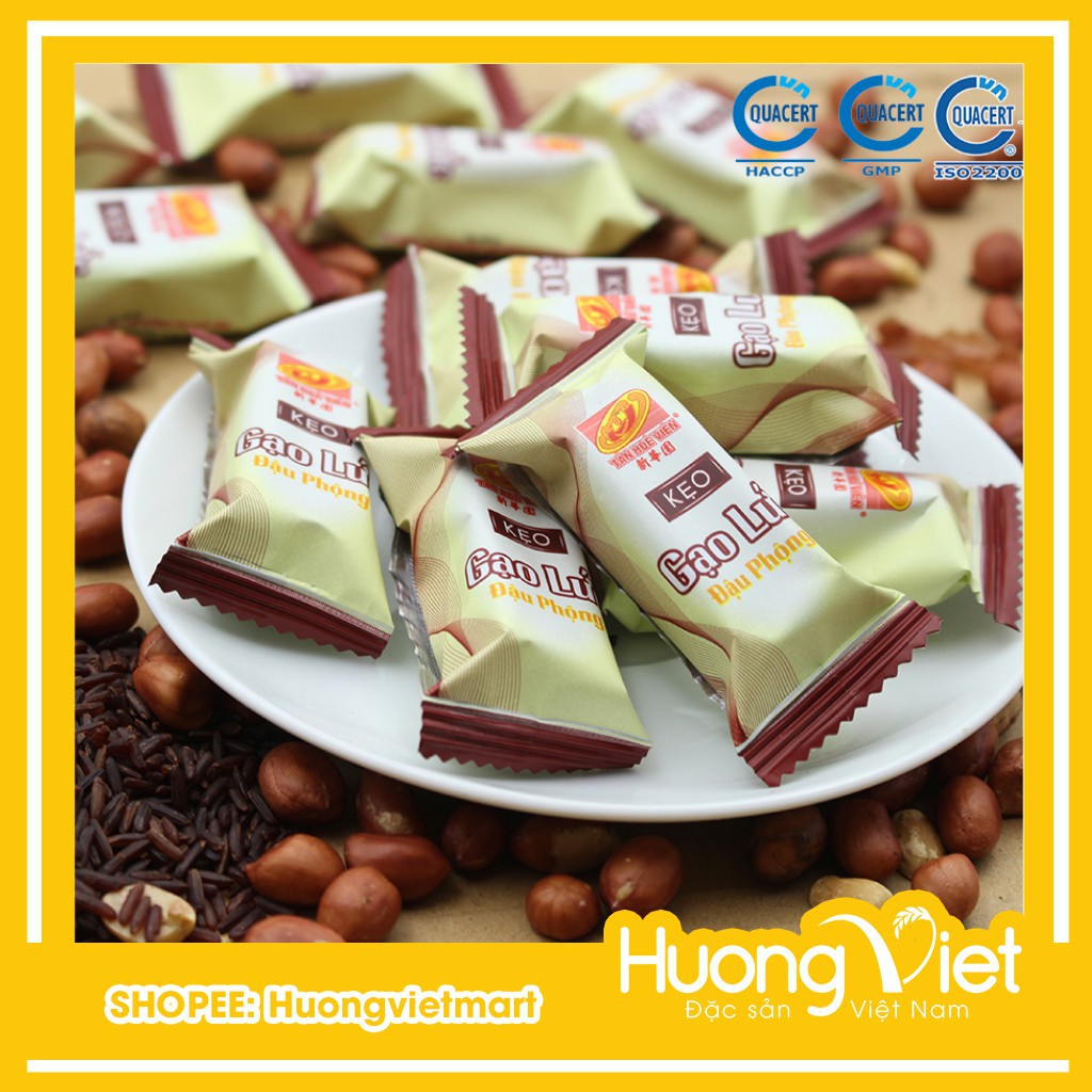 Kẹo gạo lức đậu phộng Tân Huê Viên 200g luca333
