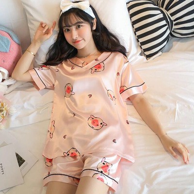 Đồ Bộ Nữ Mặc Ở Nhà Vải Lụa - Bộ Đùi Ngủ Nữ Mùa Hè | BigBuy360 - bigbuy360.vn