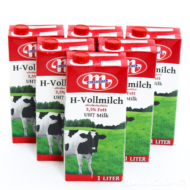 Sữa Tươi Ba lan Mlekovita H-vollmilch UHT Milk (Không Đường)