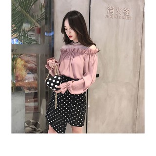 [CÓ SẴN] Áo voan trễ vai