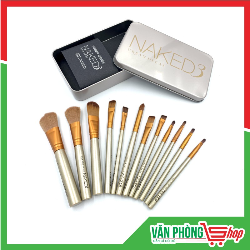 Bộ Cọ Trang Điểm 12 Cây NAKED 3 Kèm Hộp Full Box - Make Up Chuyên Dụng [ Freeship ]