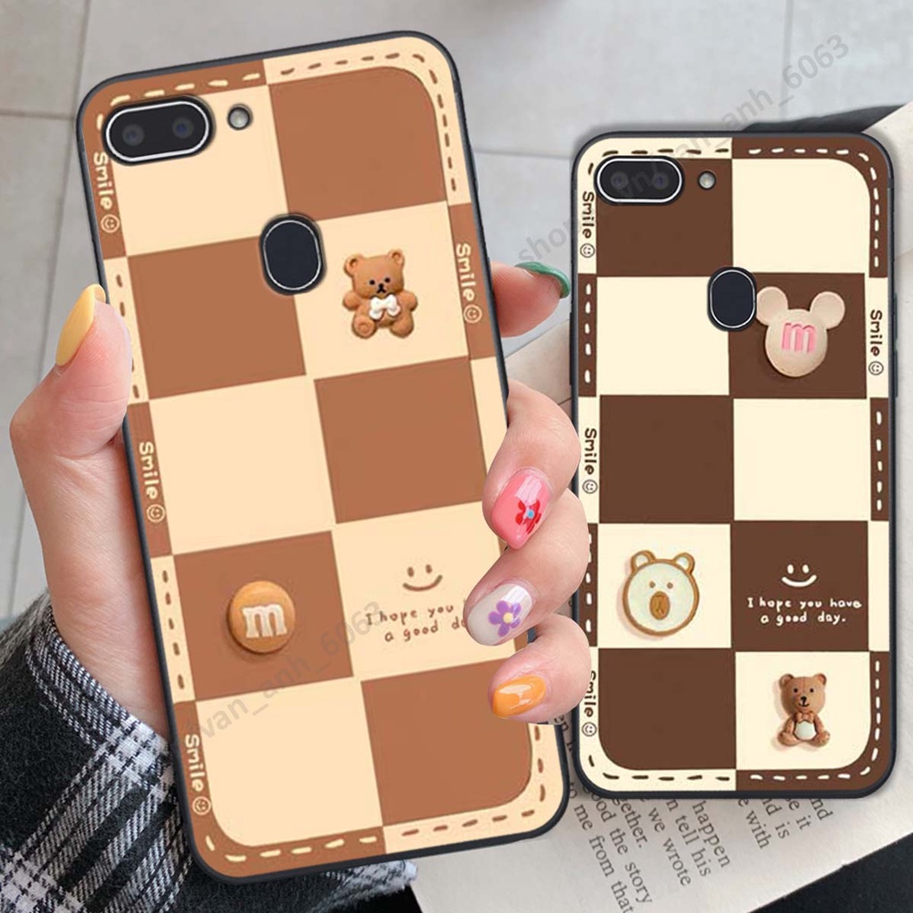 Ốp lưng Realme 1 / 2 hình gấu, kẹo dễ thương cute