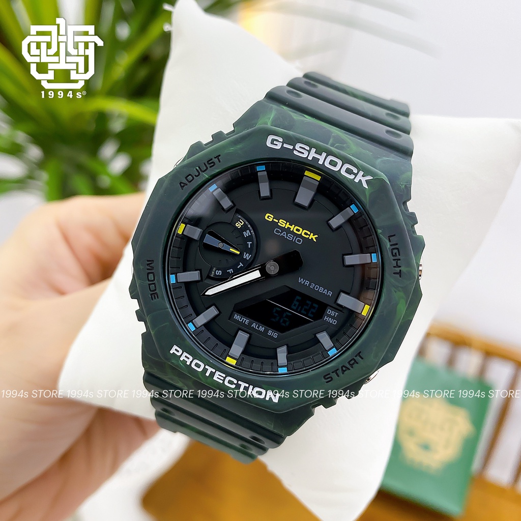 Đồng hồ nam Casio G-Shock GA-2100FR-3A chống va đập, chống nước 200m, hàng chính hãng
