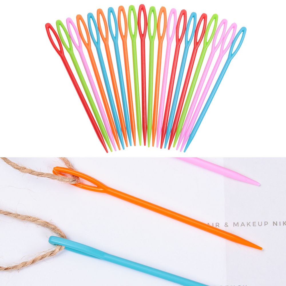 Bộ 20/ 50 kim may mắt lớn bằng nhựa tiện dụng