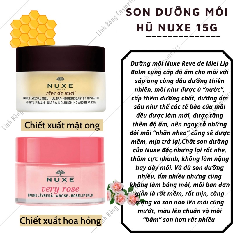 SON DƯỠNG NUXE MẬT ONG HŨ 15G