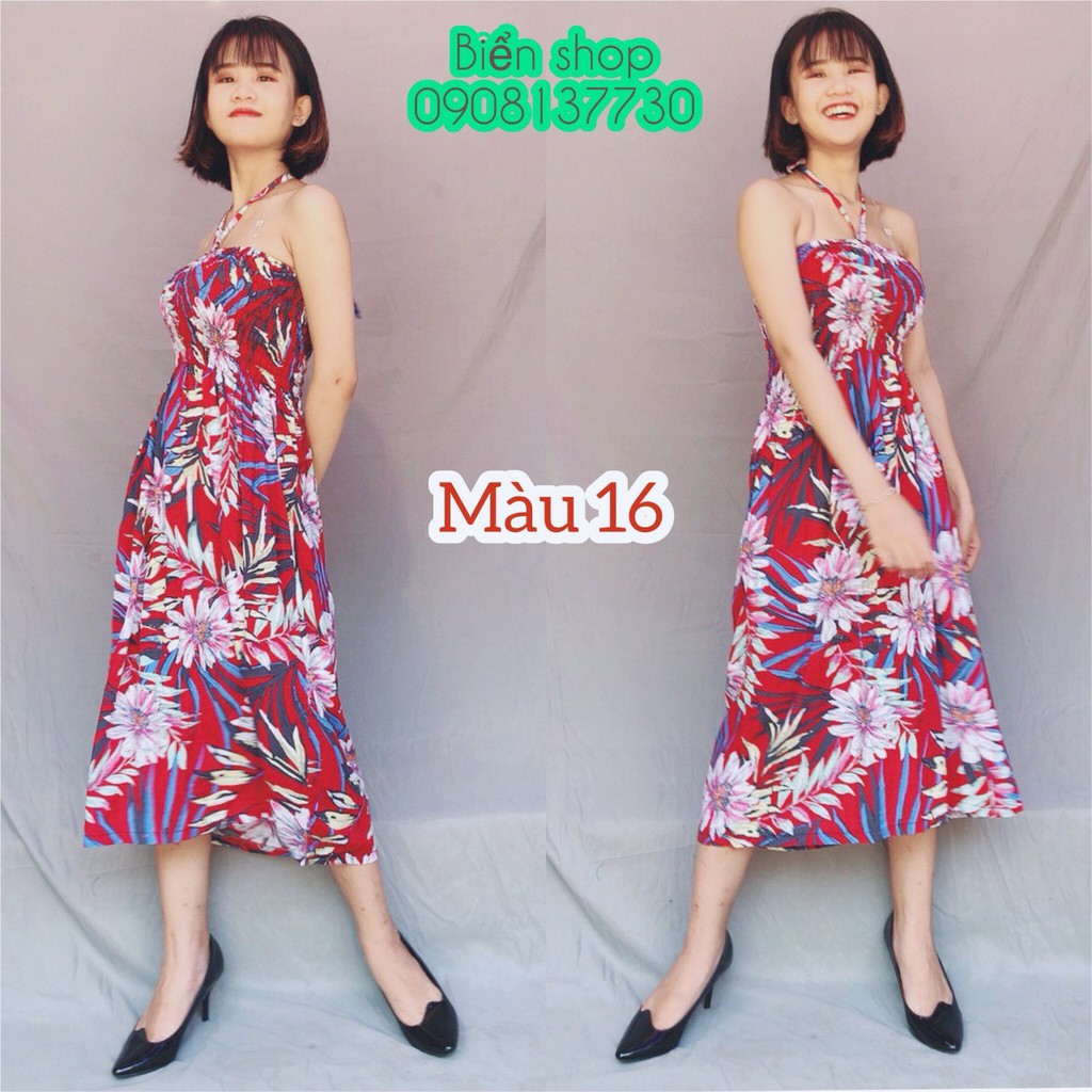 đầm maxi lanh thái mặc không nhăn | BigBuy360 - bigbuy360.vn