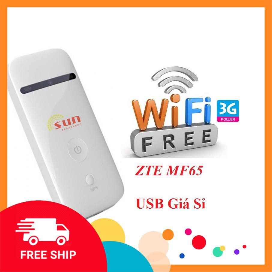 Bộ Phát Wifi 3G ZTE MF65 - Free sim 4G free 4GB/ngày